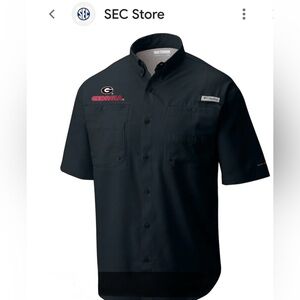 Columbia Men's Black Short Sleeve Shirt, sportswear, size XL, UGA🐾